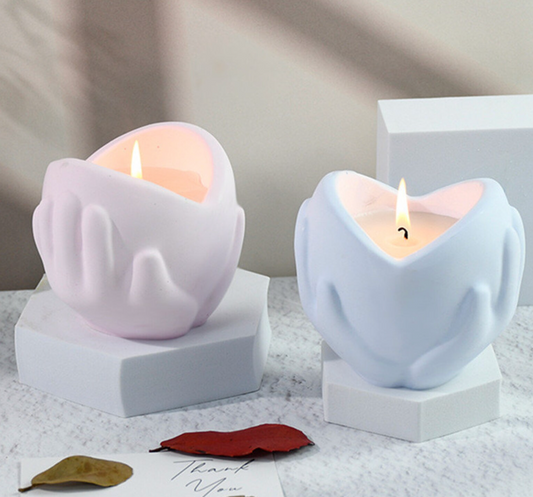 Hand Candle Jar Mould for Beyond MIX, Resin, Concrete