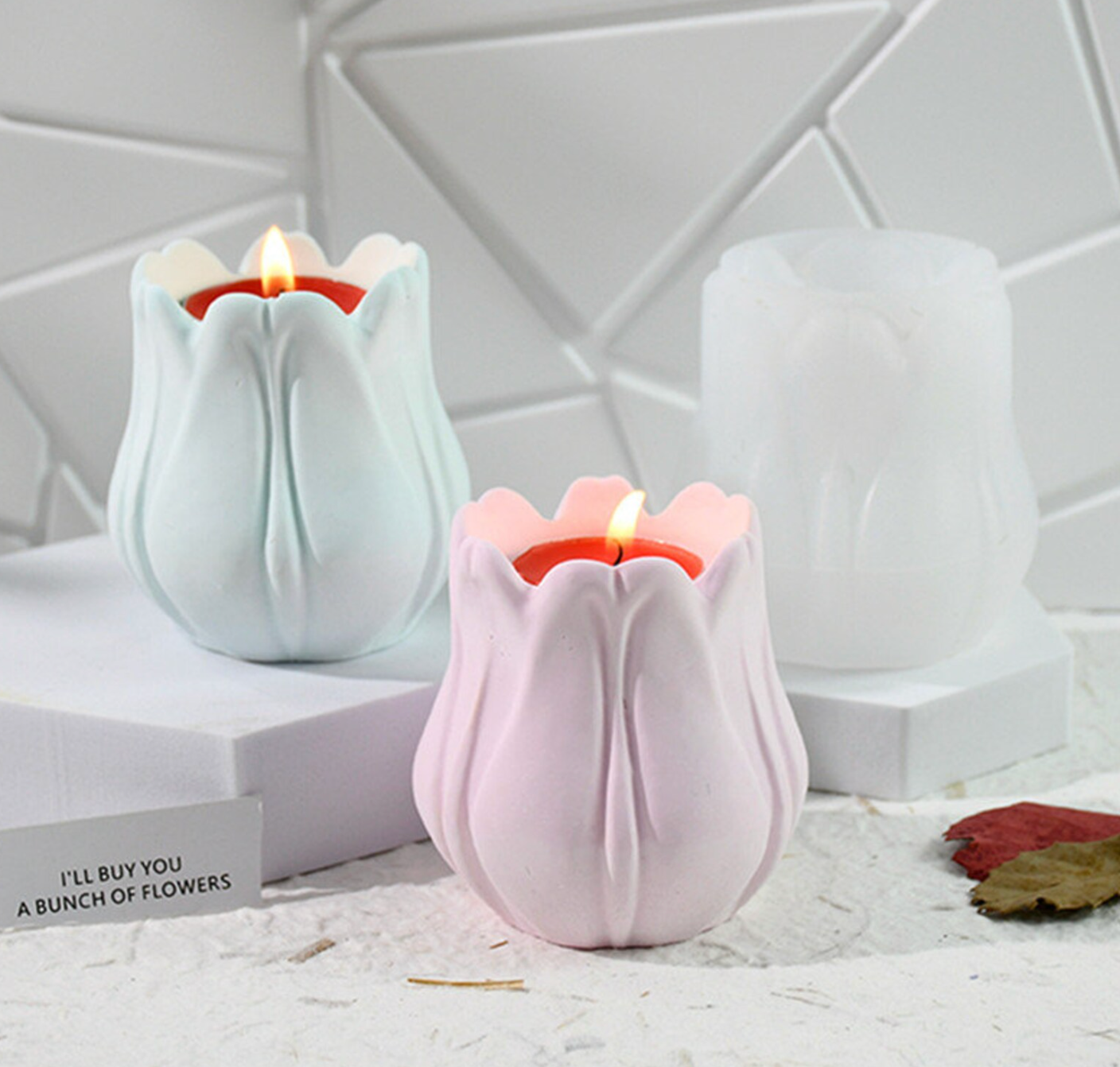 Tulip Tea Light/ Candle Stand Silicone Mould for Beyond MIX & Resin