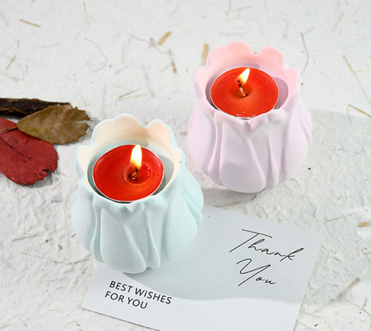 Tulip Tea Light/ Candle Stand Silicone Mould for Beyond MIX & Resin