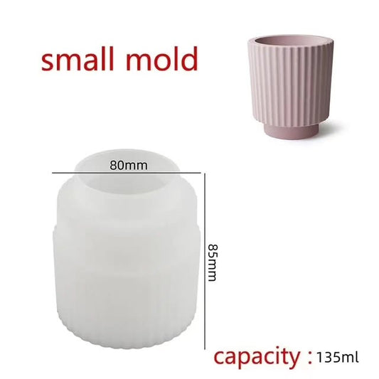 Lined Small Candle Jar Mould for Beyond MIX, Resin, Concrete